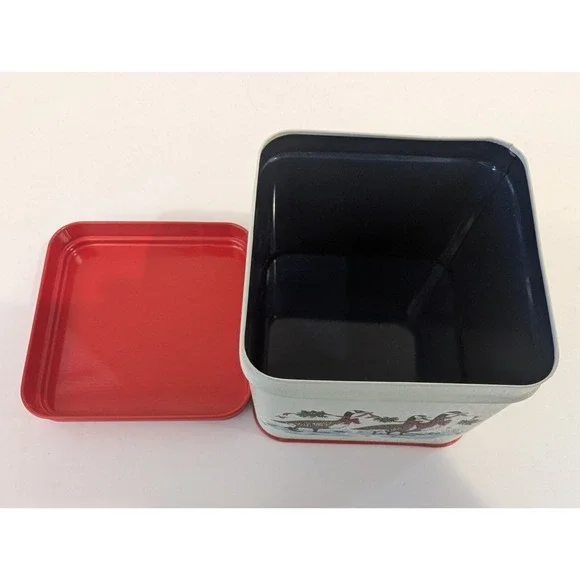 Vintage Christmas Geese Paper Coasters With Tin Potpourri Press Holiday 3.25" - Picture 14 of 15